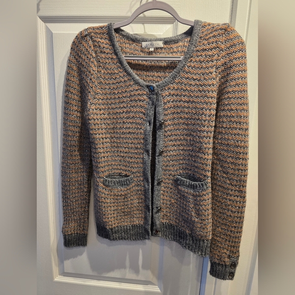 Sandro Paris Gray and Orange Sweater - Picture 1 of 4